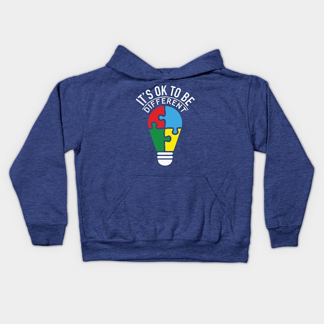 Autism Awareness - It's OK to be Different Kids Hoodie by Peter the T-Shirt Dude